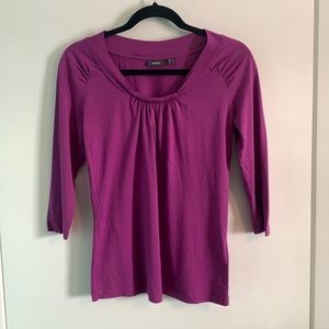 Mexx 3/4 length sleeve t-shirt with neckline and shoulder detail